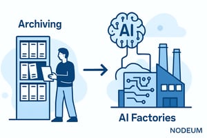 The image features this story From Archiving to AI Factories The Evolution of Data Management with Nodeum  I need to get a widescreen image clean whic-2