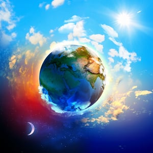 Image of earth planet. Elements of this image are furnished by NASA