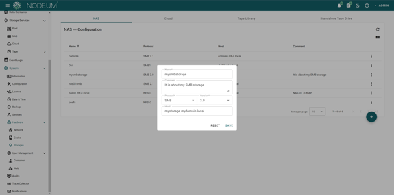 Storage Management | Nodeum Data Mover