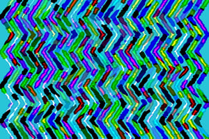 Varicolored abstract illustration of zigzag irregular polygons like so many angular bacteria under a microscope